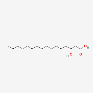 molecular formula C17H34O3 B15175293 3-Hydroxy-14-methylhexadecanoic acid CAS No. 73292-34-9