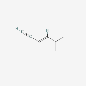molecular formula C8H12 B15175314 3,5-Dimethylhex-3-en-1-yne CAS No. 88245-74-3