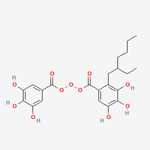 molecular formula C22H26O11 B1517540 2-Ethylhexyl epoxy tallate CAS No. 61789-01-3