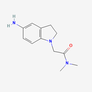 2-(5-amino-2,3-dihydro-1H-indol-1-yl)-N,N-dimethylacetamide