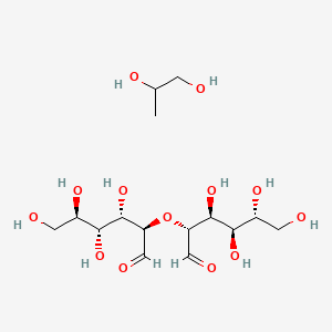 molecular formula C15H30O13 B15175499 d-Glucose, ether with propylene glycol CAS No. 100402-63-9