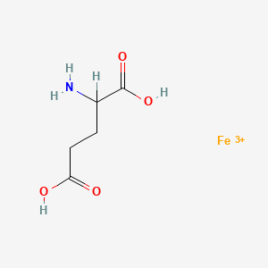 molecular formula C5H9FeNO4+3 B15175516 Monohydrogen (L-glutamato(2-)-N,O1)iron CAS No. 77280-84-3