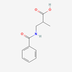 molecular formula C11H13NO3 B15175520 3-(Benzoylamino)-2-methylpropionic acid CAS No. 43218-35-5