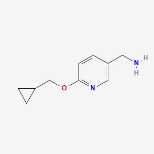 B1517555 [6-(Cyclopropylmethoxy)pyridin-3-yl]methanamine CAS No. 1019590-18-1