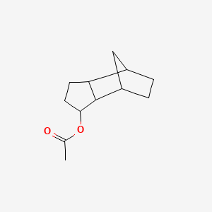 molecular formula C12H18O2 B15175556 Octahydro-4,7-methano-1H-indenyl acetate CAS No. 84411-99-4