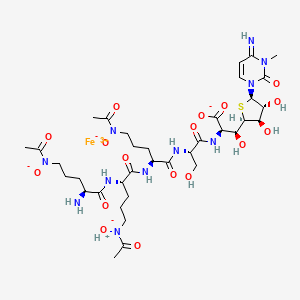 molecular formula C36H56FeN11O17S B15175557 Albomycin epsilon CAS No. 12676-10-7