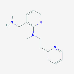 molecular formula C14H18N4 B1517559 3-(aminomethyl)-N-methyl-N-(2-pyridin-2-ylethyl)pyridin-2-amine CAS No. 1019346-46-3