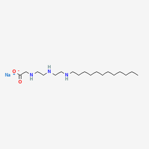 molecular formula C18H38N3NaO2 B15175592 Dodicin-sodium CAS No. 59079-49-1