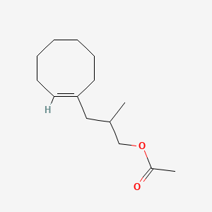 molecular formula C14H24O2 B15175603 beta-Methylcyclooctene-1-propyl acetate CAS No. 93892-61-6