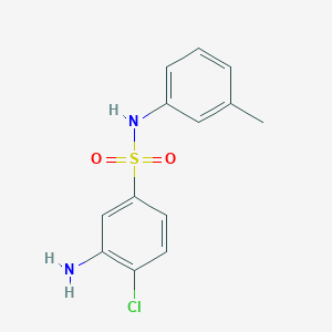 molecular formula C13H13ClN2O2S B1517564 3-Amino-4-chloro-N-(3-methylphenyl)-benzenesulfonamide CAS No. 1036624-61-9