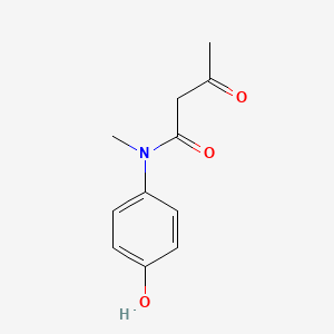 molecular formula C11H13NO3 B15175643 N-(4-Hydroxyphenyl)-N-methyl-3-oxobutyramide CAS No. 84030-16-0