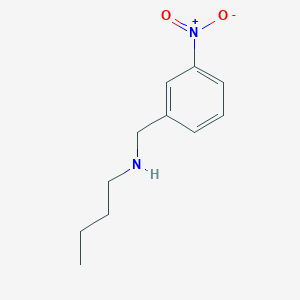 molecular formula C11H16N2O2 B15175650 Benzenemethanamine, N-butyl-3-nitro- CAS No. 62498-74-2