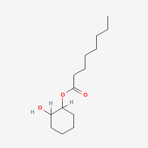 molecular formula C14H26O3 B15175651 2-Hydroxycyclohexyl octanoate CAS No. 70092-44-3