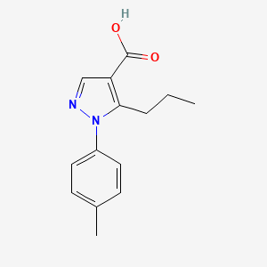 1-(4-methylphenyl)-5-propyl-1H-pyrazole-4-carboxylic acid