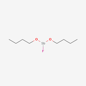 molecular formula C8H18FO2Sb B15175677 Dibutoxyfluorostibine CAS No. 93840-07-4