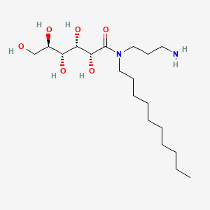 molecular formula C19H40N2O6 B15175702 N-(3-Aminopropyl)-N-decyl-D-gluconamide CAS No. 93840-55-2