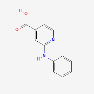 molecular formula C12H10N2O2 B1517571 2-Anilinoisonicotinic acid CAS No. 1019461-36-9