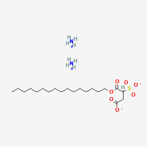 molecular formula C20H44N2O7S B15175757 Diammonium 1-hexadecyl 2-sulphonatosuccinate CAS No. 94236-94-9