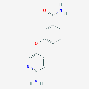 3-[(6-Aminopyridin-3-yl)oxy]benzamide