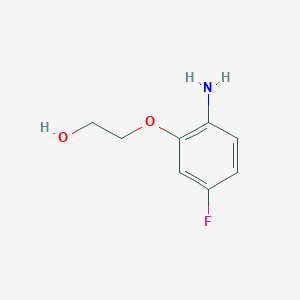 molecular formula C8H10FNO2 B1517582 2-(2-Amino-5-fluorophenoxy)ethan-1-ol CAS No. 1021022-66-1
