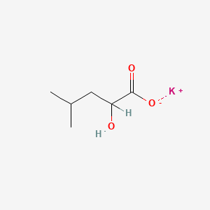 molecular formula C6H11KO3 B15175835 Potassium (1)-2-hydroxy-4-methylvalerate CAS No. 65178-12-3