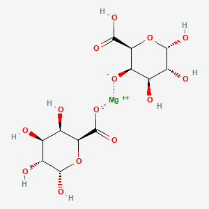 molecular formula C12H18MgO14 B15175865 Bis(alpha-D-galacturonato-O4,O6)magnesium CAS No. 95100-20-2