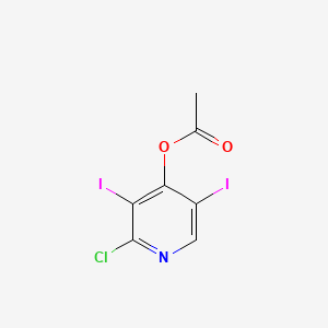 molecular formula C7H4ClI2NO2 B15175871 Cliodinate CAS No. 69148-12-5