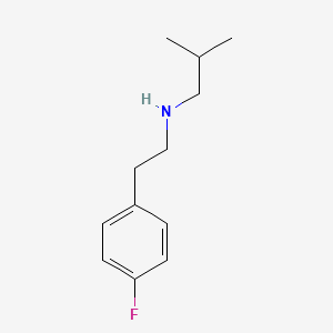 molecular formula C12H18FN B1517589 [2-(4-Fluorophenyl)ethyl](2-methylpropyl)amine CAS No. 1020951-24-9