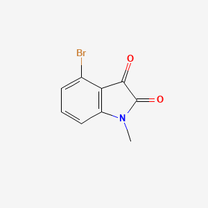 molecular formula C9H6BrNO2 B1517590 4-Bromo-1-methylindoline-2,3-dione CAS No. 884855-67-8