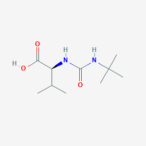 molecular formula C10H20N2O3 B1517591 (2S)-2-[(tert-butylcarbamoyl)amino]-3-methylbutanoic acid CAS No. 86674-78-4