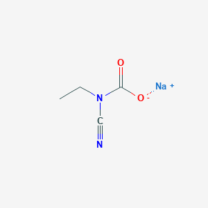 molecular formula C4H5N2NaO2 B15175911 Sodium ethyl cyanocarbamate CAS No. 62220-43-3