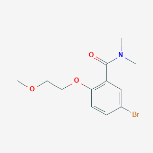molecular formula C12H16BrNO3 B1517592 5-bromo-2-(2-methoxyethoxy)-N,N-dimethylbenzamide CAS No. 1030440-13-1