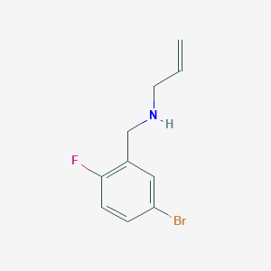 molecular formula C10H11BrFN B1517593 [(5-Bromo-2-fluorophenyl)methyl](prop-2-en-1-yl)amine CAS No. 1019484-07-1