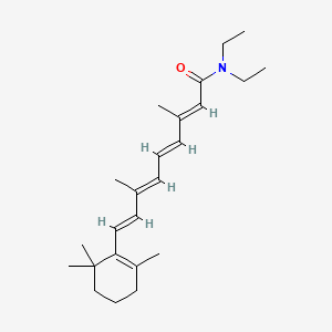 molecular formula C24H37NO B15175944 Retinamide, N,N-diethyl- CAS No. 33631-53-7