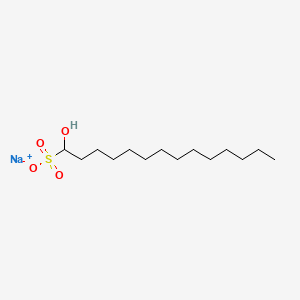 molecular formula C14H29NaO4S B15175972 Sodium 1-hydroxytetradecane-1-sulphonate CAS No. 93941-93-6