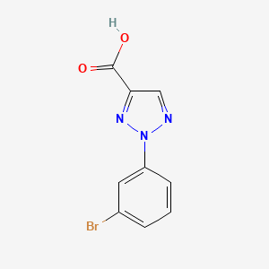 molecular formula C9H6BrN3O2 B1517599 2-(3-bromophenyl)-2H-1,2,3-triazole-4-carboxylic acid CAS No. 90792-62-4