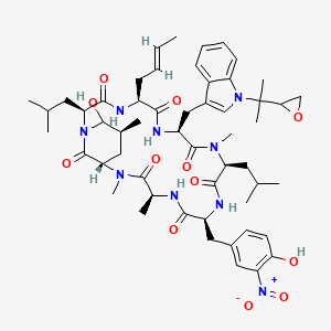 molecular formula C54H75N9O12 B15176024 Ilamycin A CAS No. 11006-41-0