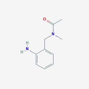 molecular formula C10H14N2O B1517604 N-[(2-aminophenyl)methyl]-N-methylacetamide CAS No. 1050885-65-8