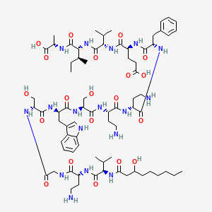 molecular formula C73H115N17O20 B15176092 Tridecaptin A(sup alpha) CAS No. 67922-28-5