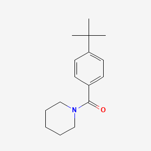 molecular formula C16H23NO B15176109 Piperidine, 1-(4-(1,1-dimethylethyl)benzoyl)- CAS No. 59746-67-7