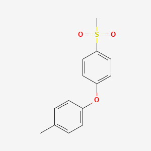 molecular formula C14H14O3S B15176130 Benzene, 1-methyl-4-(4-(methylsulfonyl)phenoxy)- CAS No. 99902-90-6