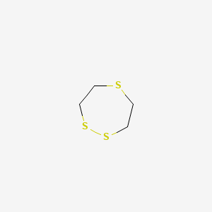 molecular formula C4H8S3 B15176187 1,2,5-Trithiepane CAS No. 6576-93-8