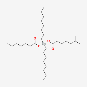 molecular formula C32H64O4Sn B15176244 Bis(isooctanoyloxy)dioctylstannane CAS No. 85702-78-9
