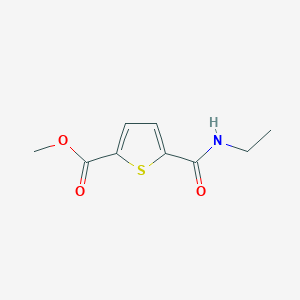 molecular formula C9H11NO3S B15176245 Methyl 5-(ethylcarbamoyl)thiophene-2-carboxylate 