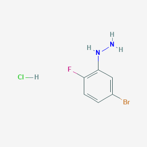 molecular formula C6H7BrClFN2 B151763 (5-Bromo-2-fluorophenyl)hydrazine hydrochloride CAS No. 214916-08-2