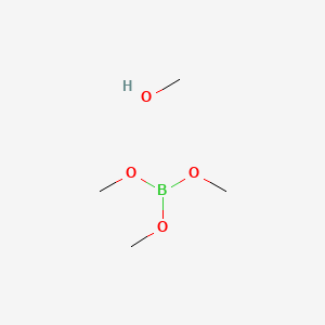 molecular formula C4H13BO4 B15176347 (Methanol)trimethoxyboron CAS No. 71436-90-3