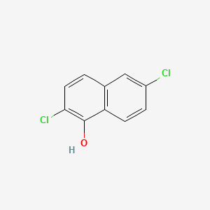 molecular formula C10H6Cl2O B15176366 1-Naphthalenol, 2,6-dichloro- CAS No. 62857-75-4