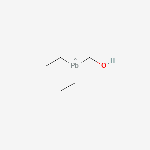 molecular formula C5H13OPb B15176401 Plumbane, diethylhydromethyl- CAS No. 4844-43-3