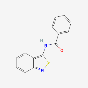 molecular formula C14H10N2OS B15176424 N-(2,1-Benzisothiazol-3-yl)benzamide CAS No. 67019-28-7