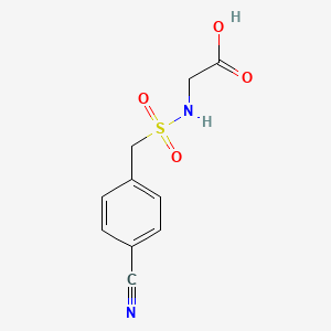 2-[(4-Cyanophenyl)methanesulfonamido]acetic acid